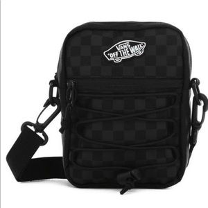 Vans black checkered crossbody bag